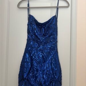 Lucy in the Sky Blue Sequin Dress